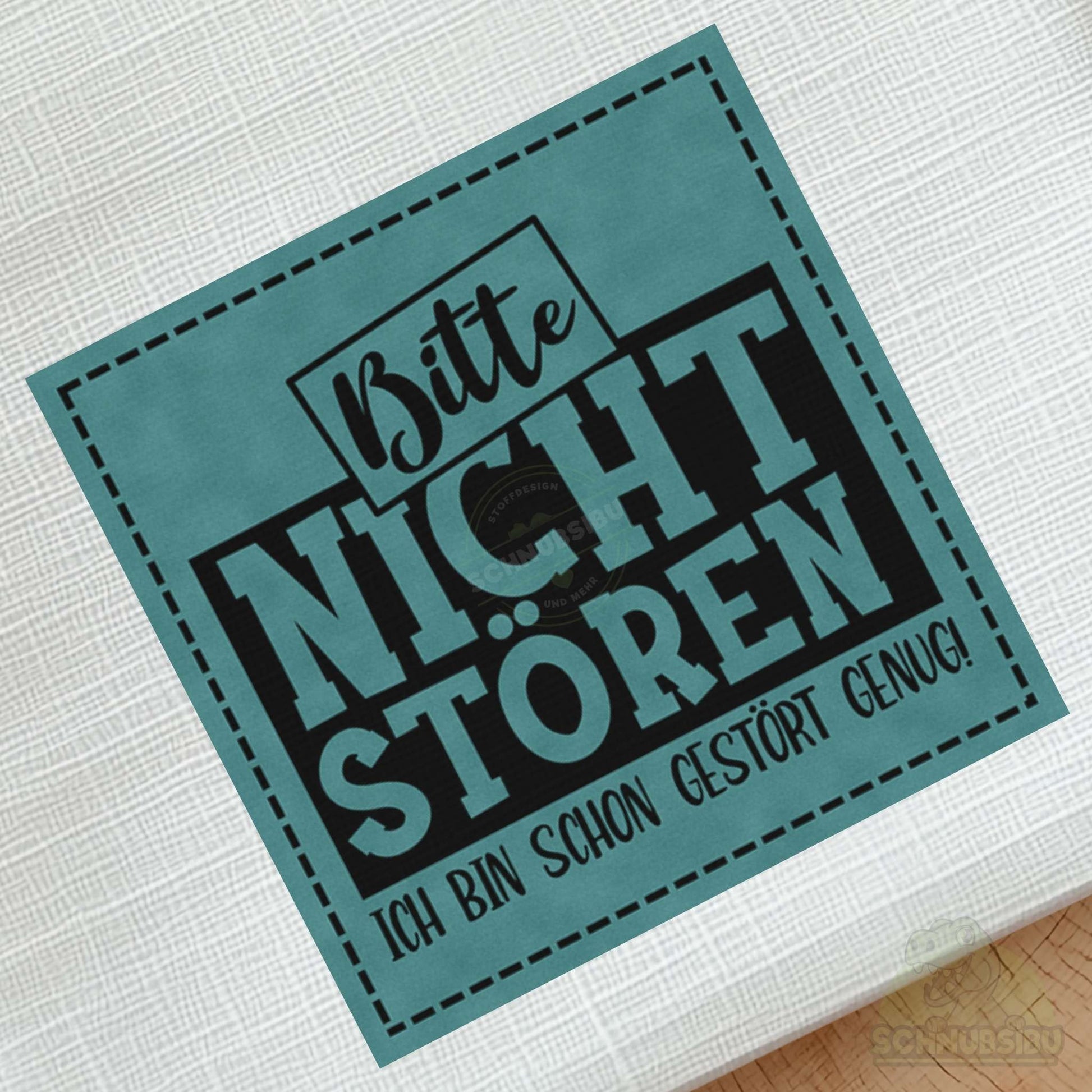 schnubsibu- schnubsibu-produktfoto-buegellabel-aufstoff-nichtstoeren_5 - türkis