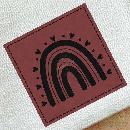 schnubsibu- schnubsibu-produktfoto-buegellabel-aufstoff-regenbogen - rot