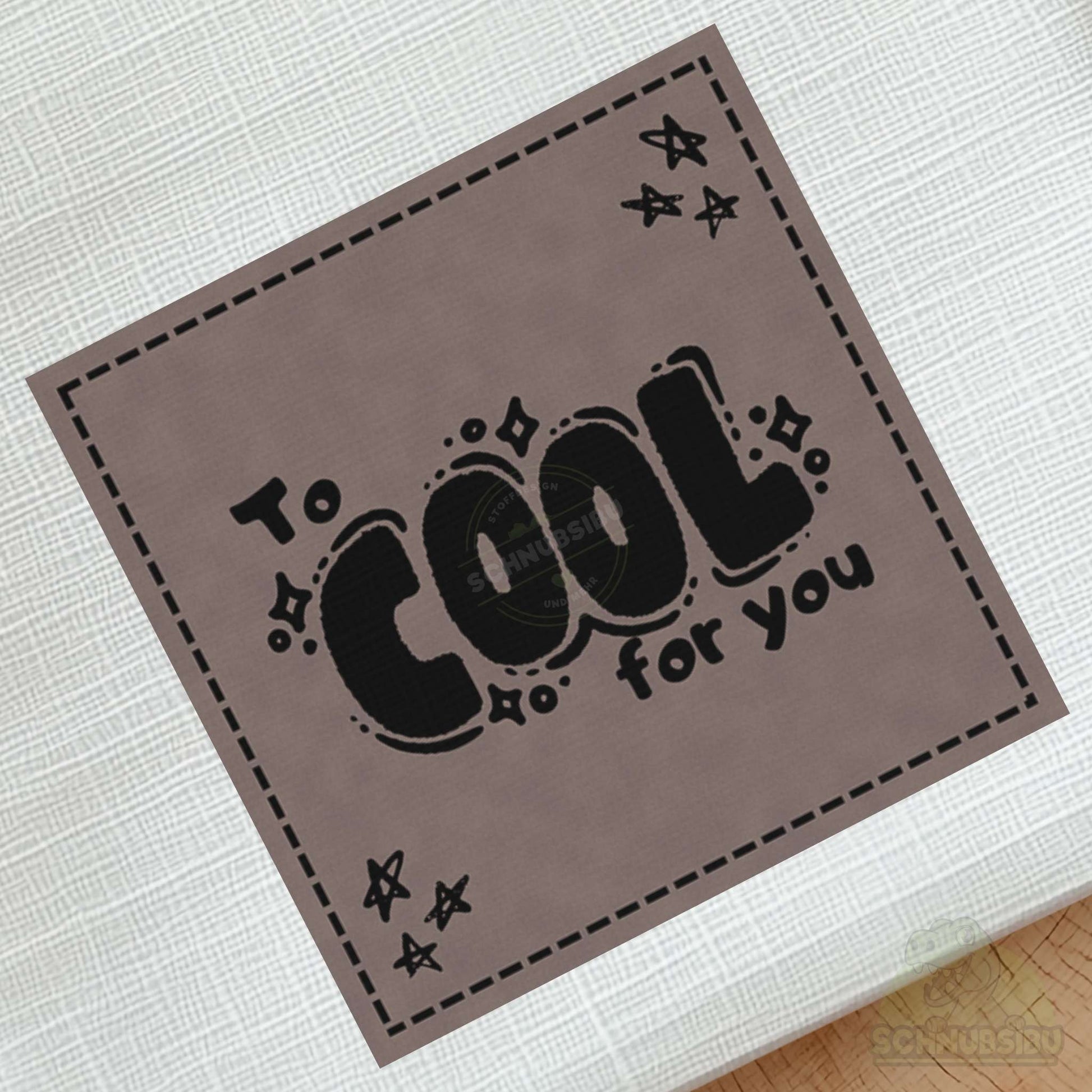 schnubsibu- schnubsibu-produktfoto-buegellabel-aufstoff-toocoolforyou_5 - braun