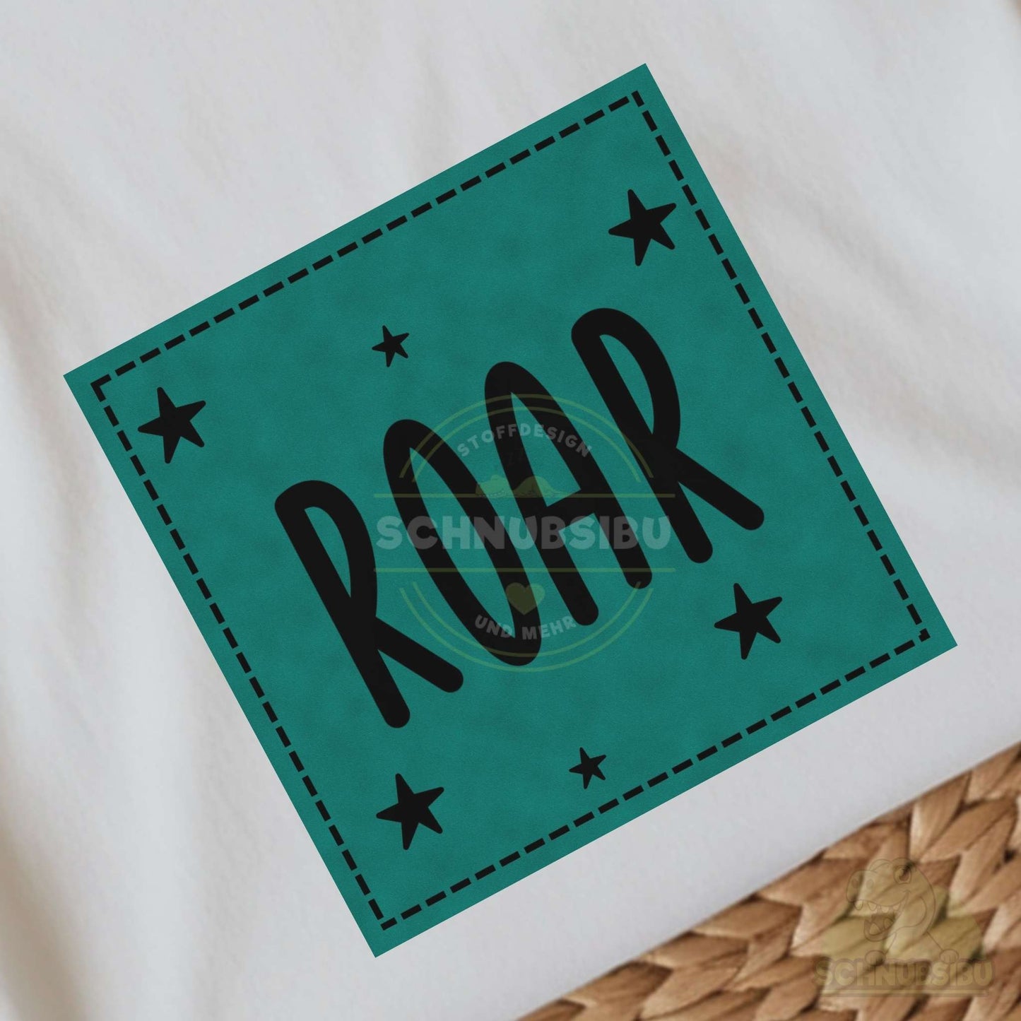 Bügel-Label "ROAR" – schnelle Akzente für Kleidung & Accessoires | Schnubsibu