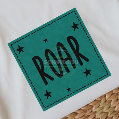 Bügel-Label "ROAR" – schnelle Akzente für Kleidung & Accessoires | Schnubsibu