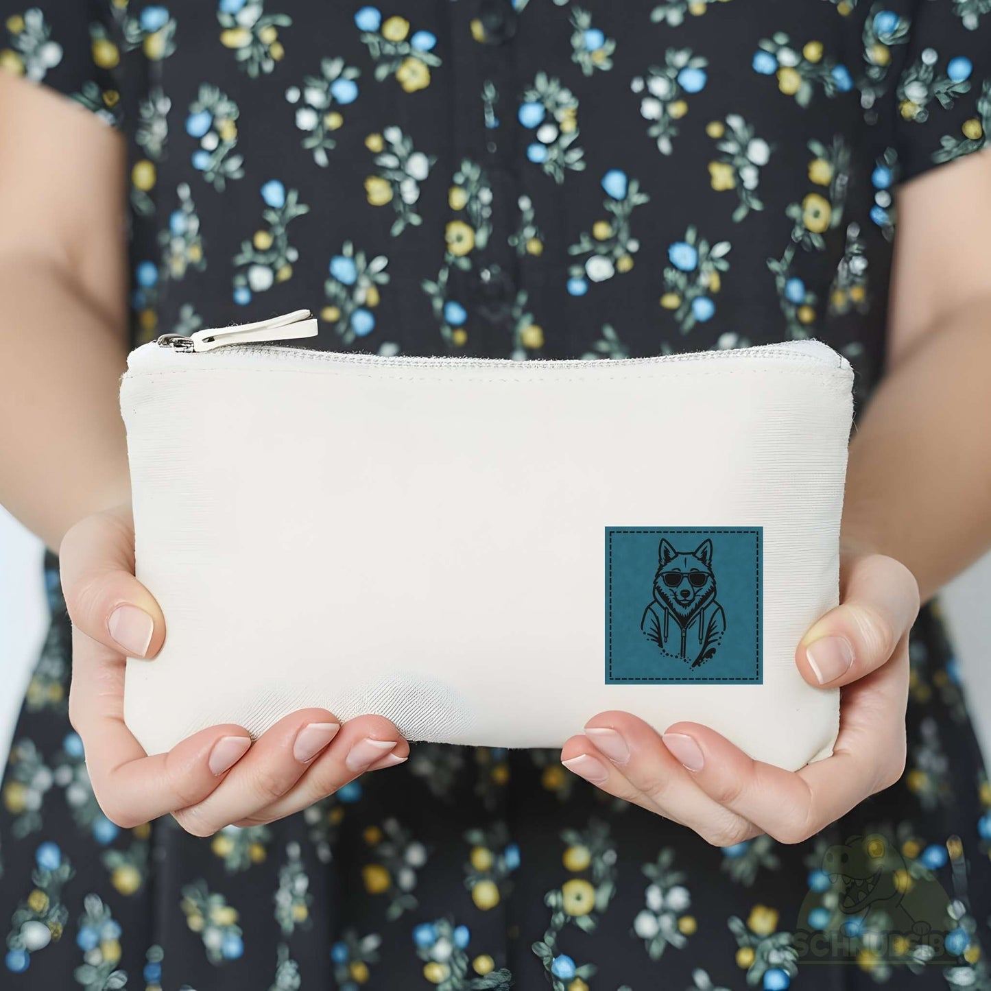Bügel-Label "Graffiti Fuchs blau" – schnelle Akzente für Kleidung & Accessoires | Schnubsibu
