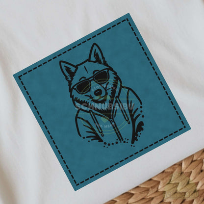 Bügel-Label "Graffiti Fuchs blau" – schnelle Akzente für Kleidung & Accessoires | Schnubsibu