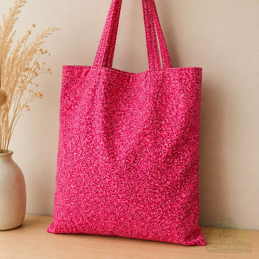 Stoff Glitter pink – Baumwollstoff Webware