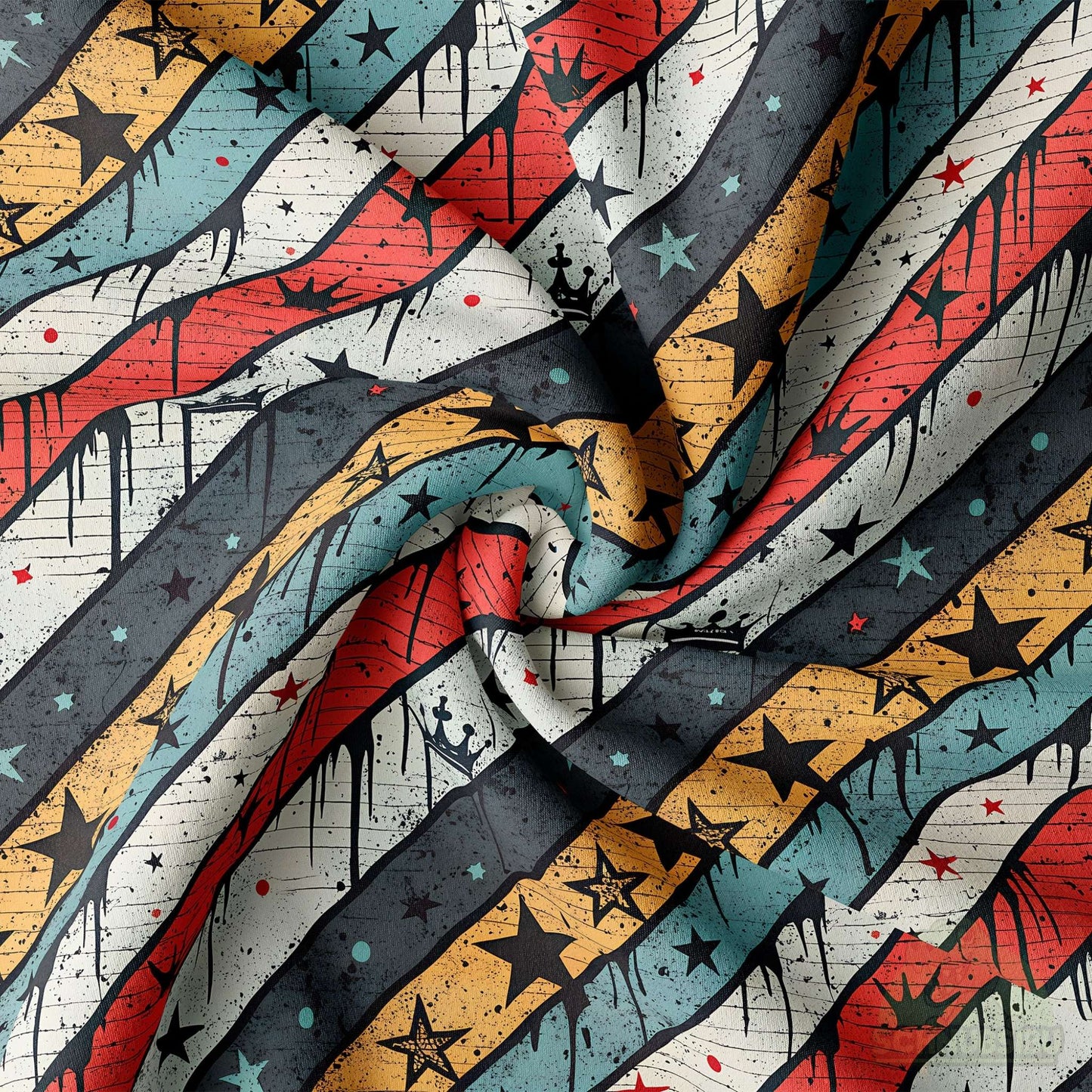 Vorbestellung Jersey Stoff „Graffiti Stripes“ - bringt Streetstyle direkt auf deine Nähmaschine | Schnubsibu OEKO-TEX® Standard 100