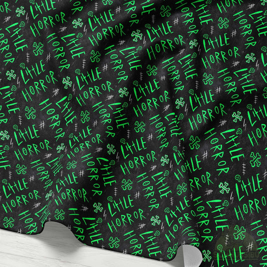 VB Stoff „Halloween Little Horror grün“ - designt by So very Cassie | Schnubsibu OEKO-TEX® Standard 100