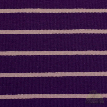 Stoff Isa lila-weiß – Jersey