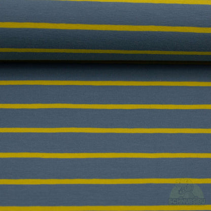 Stoff Isa blau-gelb – Jersey
