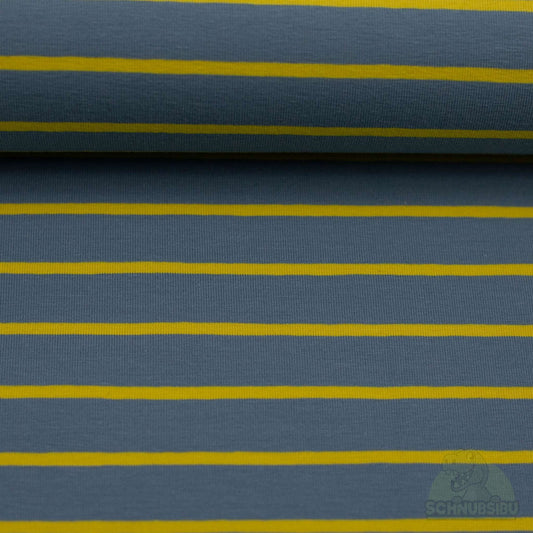 Stoff Isa blau-gelb – Jersey