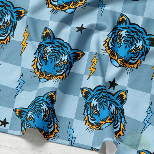 VB Jersey Stoff „ROAR Tiger“ - designt by Katzengold Designs | Schnubsibu OEKO-TEX® Standard 100