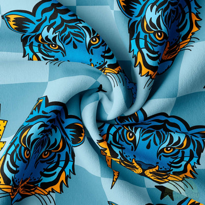 VB Jersey Stoff „ROAR Tiger“ - designt by Katzengold Designs | Schnubsibu OEKO-TEX® Standard 100
