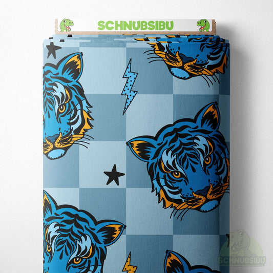VB Jersey Stoff „ROAR Tiger“ - designt by Katzengold Designs | Schnubsibu OEKO-TEX® Standard 100