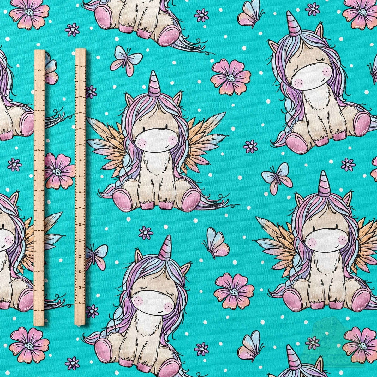 VB Jersey Stoff „Einhorn-Liebe“ - designt by Katzengold Designs | Schnubsibu OEKO-TEX® Standard 100