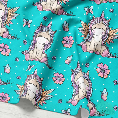 VB Jersey Stoff „Einhorn-Liebe“ - designt by Katzengold Designs | Schnubsibu OEKO-TEX® Standard 100