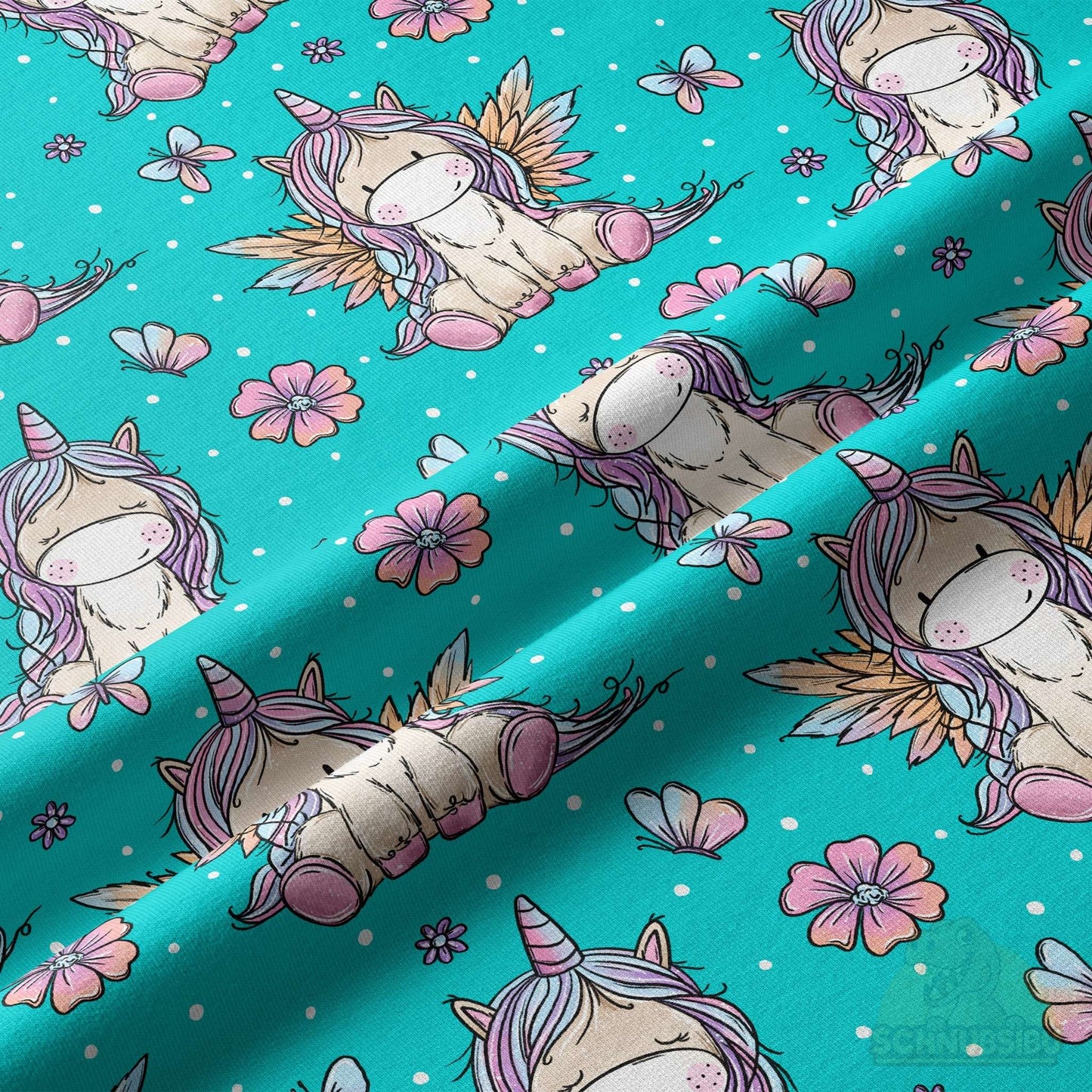 VB Jersey Stoff „Einhorn-Liebe“ - designt by Katzengold Designs | Schnubsibu OEKO-TEX® Standard 100