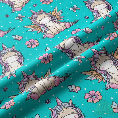 VB Jersey Stoff „Einhorn-Liebe“ - designt by Katzengold Designs | Schnubsibu OEKO-TEX® Standard 100