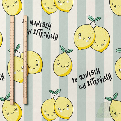 VB Jersey Stoff „Zitronisch“ - designt by Katzengold Designs | Schnubsibu OEKO-TEX® Standard 100