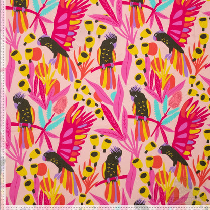 Stoff Colorful Parrot - Popeline
