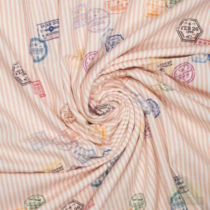 Stoff Travel rot - Canvas