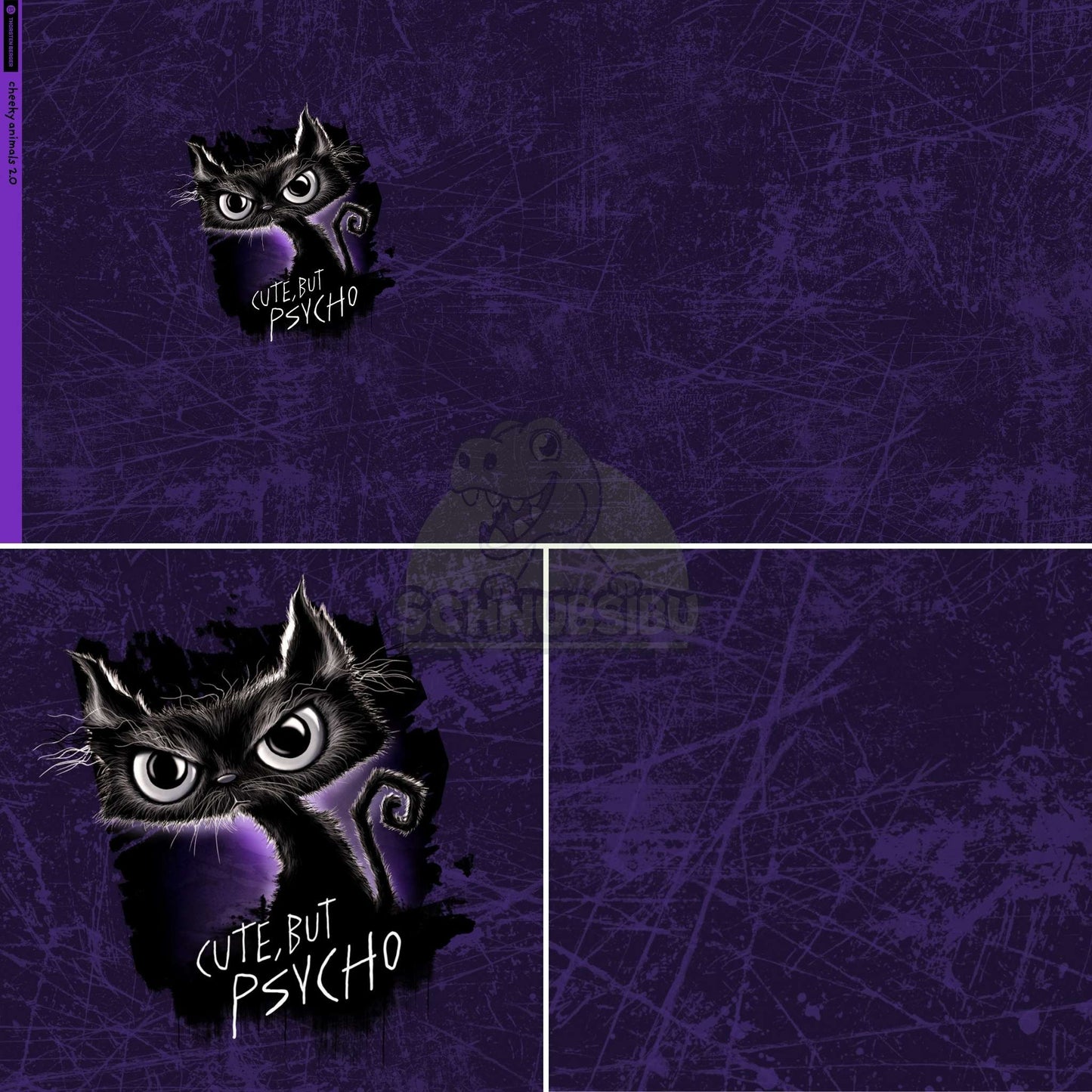 Panel Cute but Psycho – French Terry