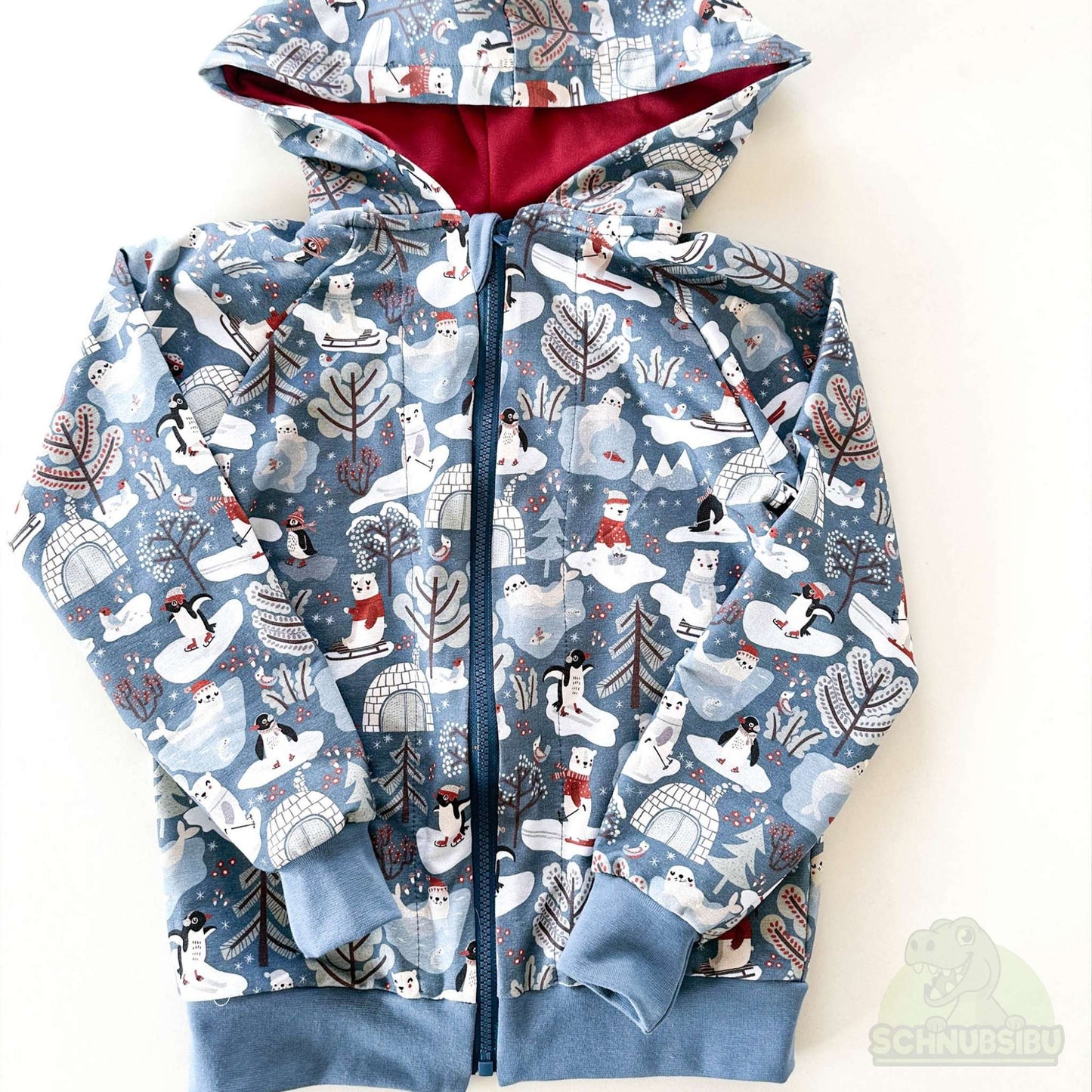 Stoff Polar Playtime blau – French Terry