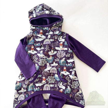 Stoff Polar Playtime lila  – French Terry