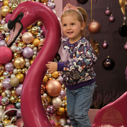 Stoff Polar Playtime lila  – French Terry