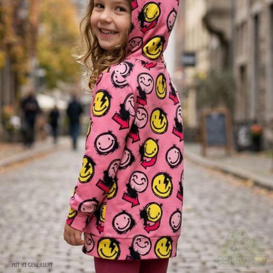 [VB 01.09.] Stoff Smile Scratch rosa