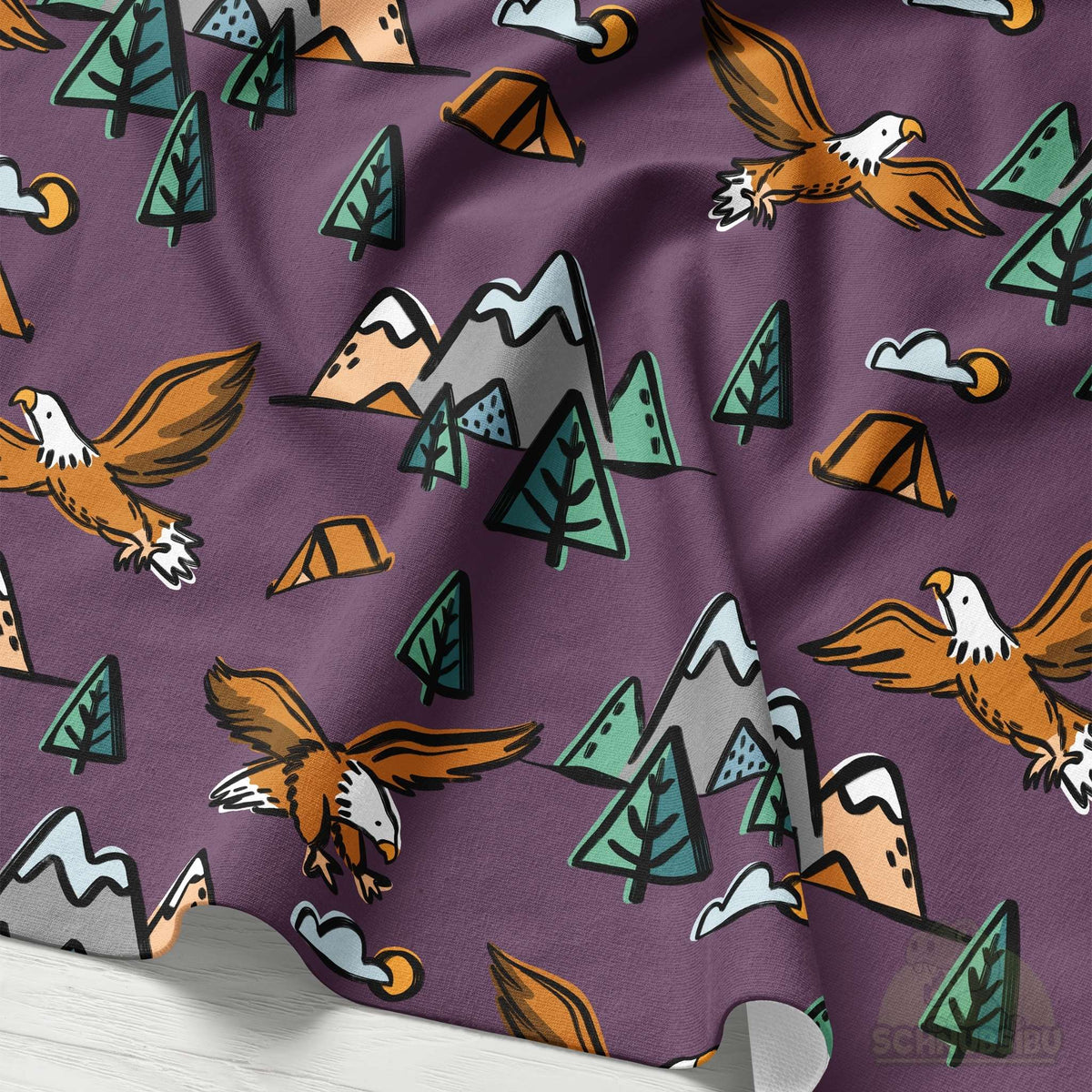 [VB 15.09.] Stoff Mountain Parts lila