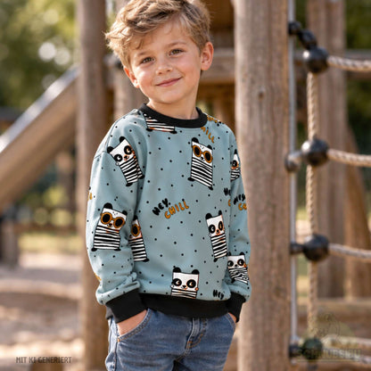 [VB 15.09.] Stoff Panda Chill Punkte