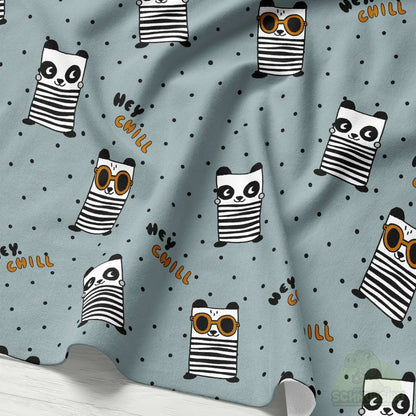 [VB 15.09.] Stoff Panda Chill Punkte