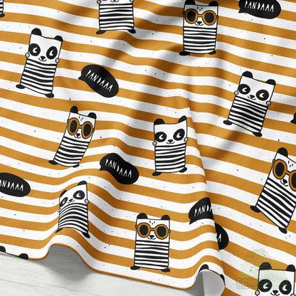 [VB 15.09.] Stoff Panda Chill Streifen