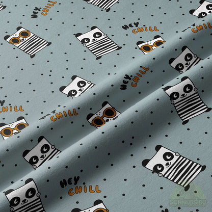 [VB 15.09.] Stoff Panda Chill Punkte
