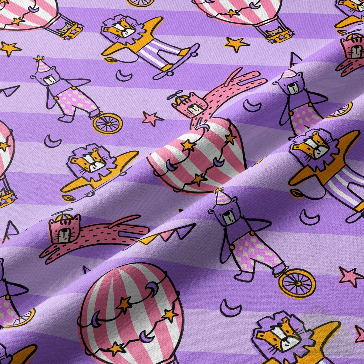 [VB 15.09.] Stoff Partytiere rosa