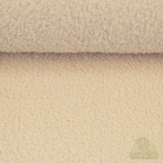 Stoff Teddy naturweiß – Teddyboucle Fleece