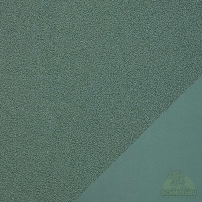Stoff Teddy salbeigrün – Teddyboucle Fleece