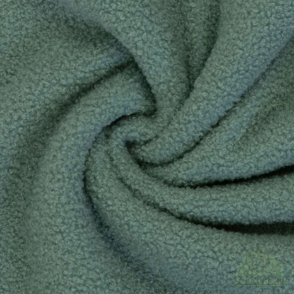 Stoff Teddy salbeigrün – Teddyboucle Fleece