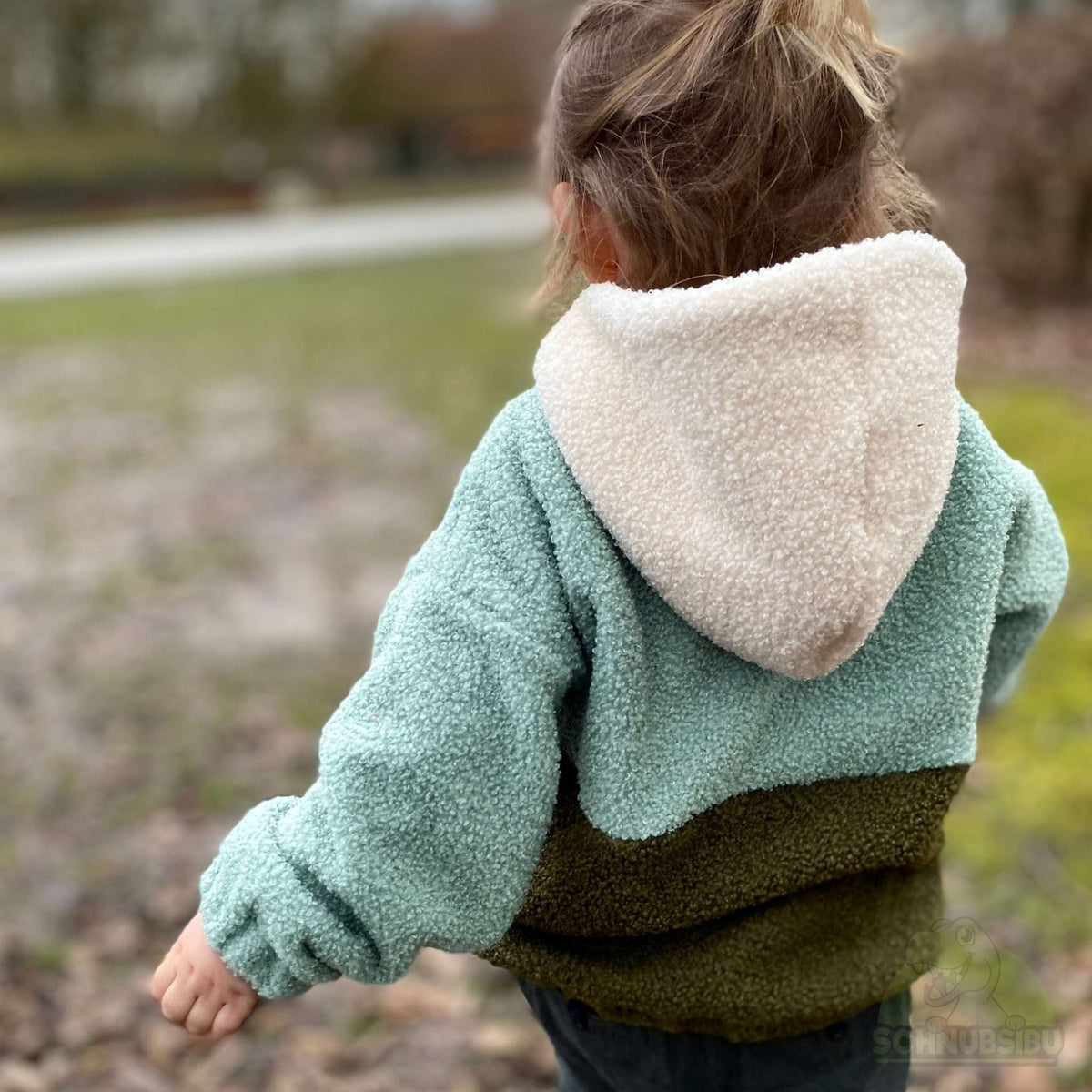 Stoff Teddy naturweiß – Teddyboucle Fleece