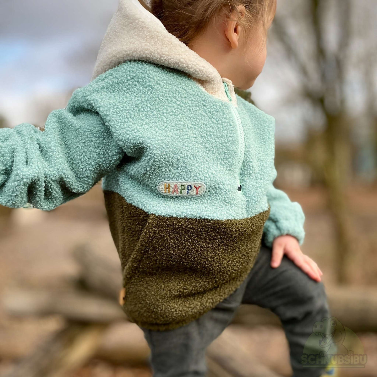 Stoff Teddy naturweiß – Teddyboucle Fleece