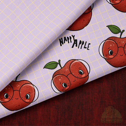 [VB 01.09.] Stoff Happy Apple Gitter Kombi