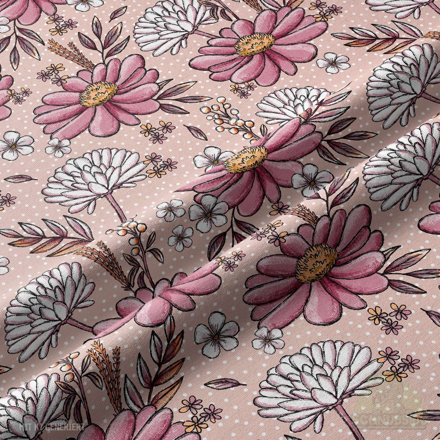 [VB 01.09.] Stoff Wiesenherbst rosa