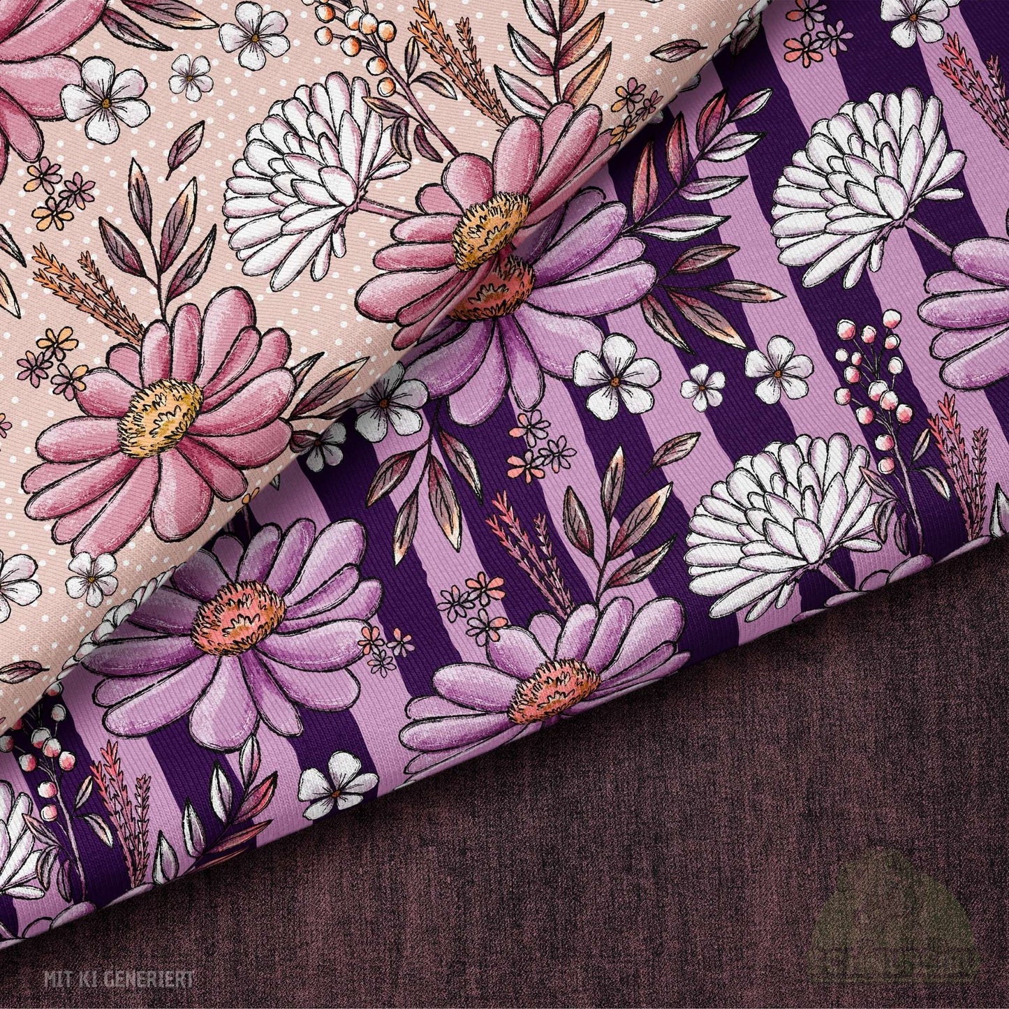 [VB 01.09.] Stoff Wiesenherbst rosa