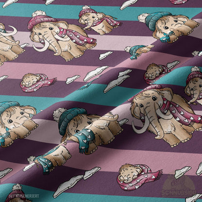 [VB 01.09.] Stoff Mammut-Bande rosa