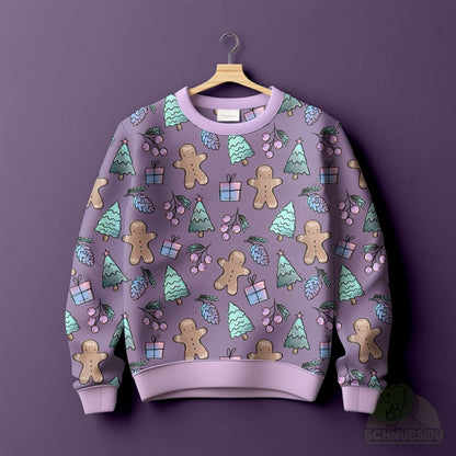 VB Stoff „Winterlies lila“ - designt by Katzengold Designs | Schnubsibu OEKO-TEX® Standard 100
