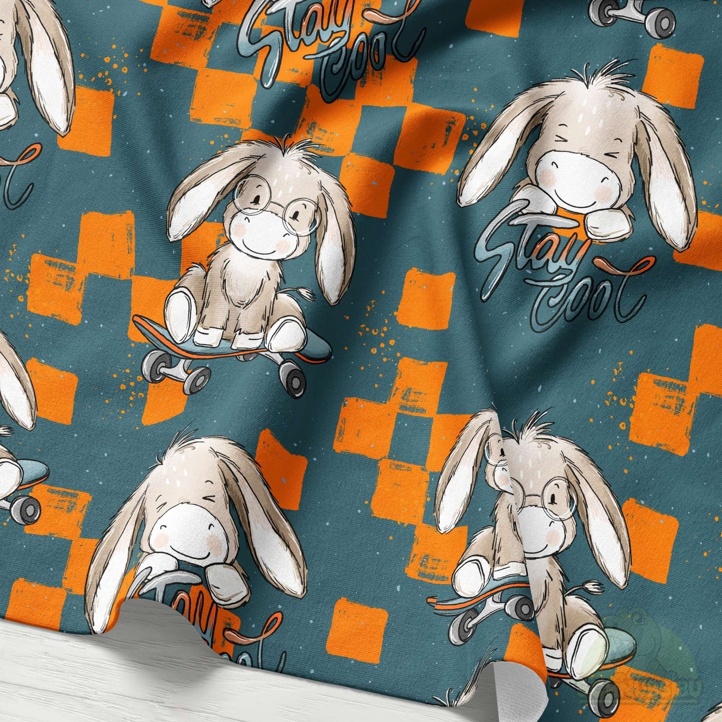 VB Stoff „Eselliebe“ - designt by Katzengold Designs | Schnubsibu OEKO-TEX® Standard 100