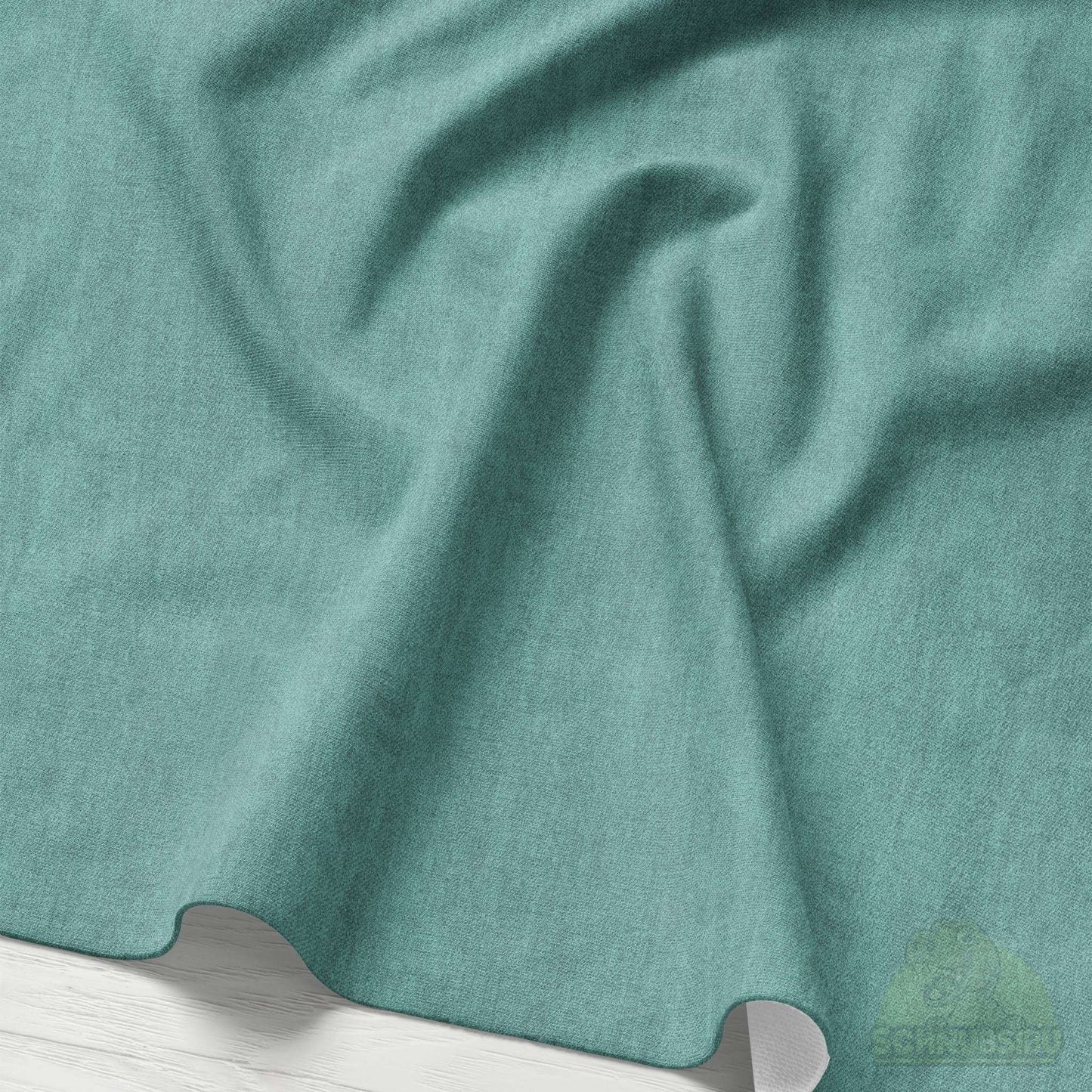 VB Stoff „Denimoptik helltürkis“ - ideal zum Kombinieren | Schnubsibu OEKO-TEX® Standard 100
