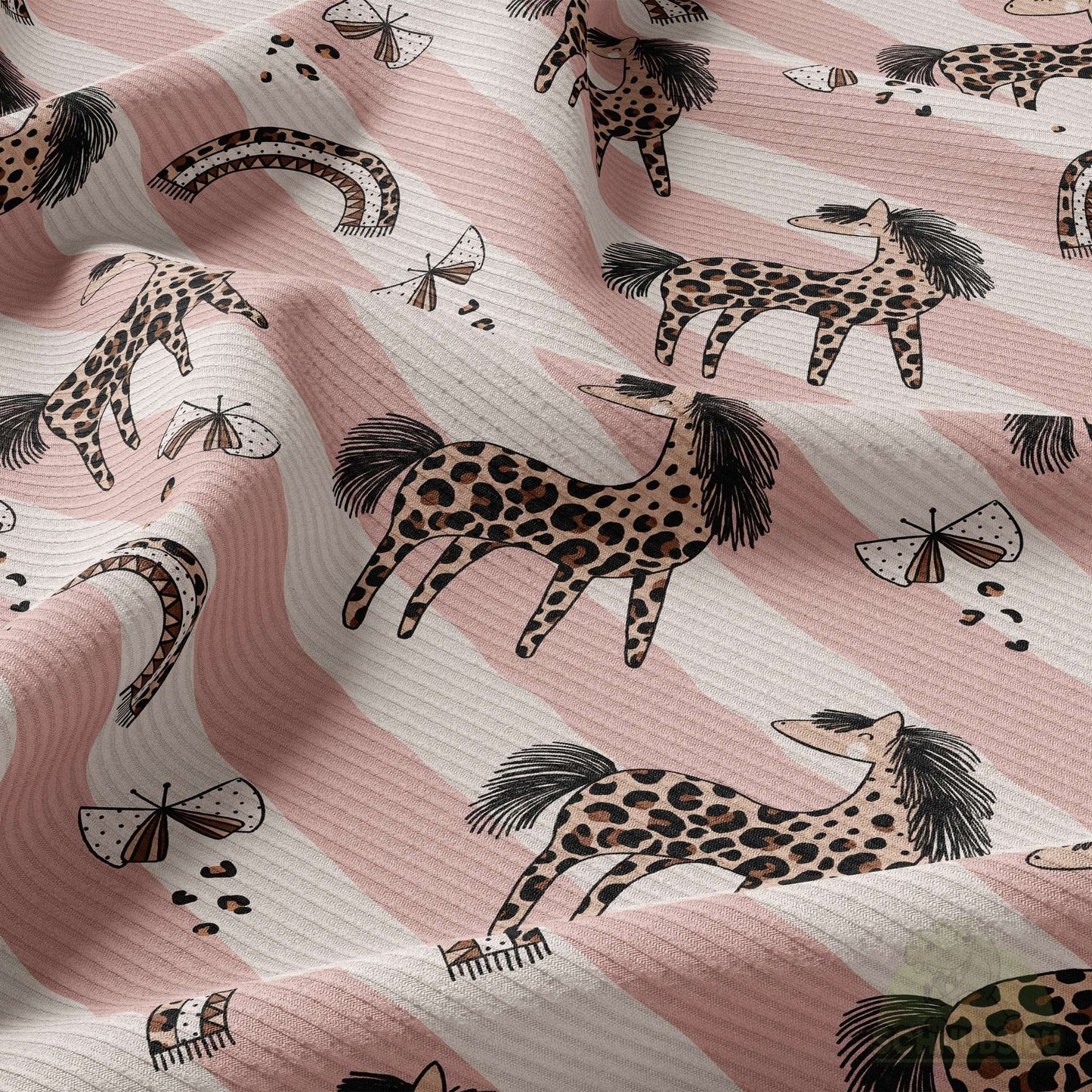 VB Rip-Jersey Stoff „Leo Pony“ - designt by Katzengold Designs | Schnubsibu OEKO-TEX® Standard 100