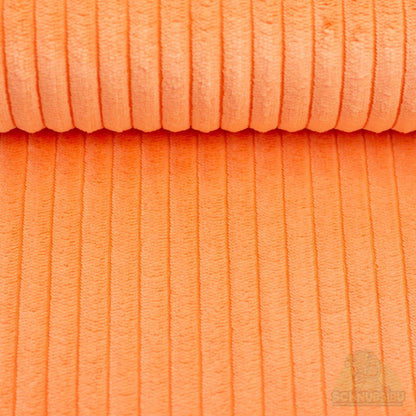 Stoff Wanja hellorange 636 - Cord Samt