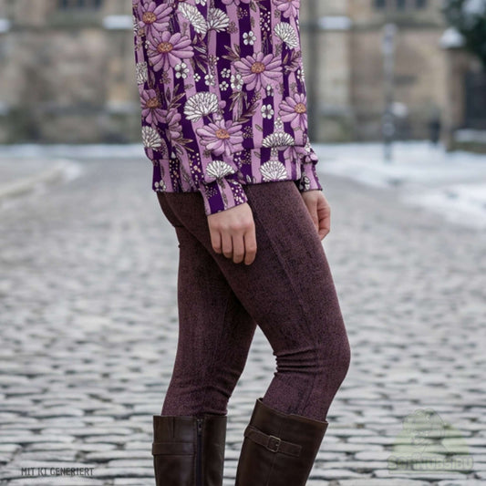 [VB 01.09.] Stoff Denim dunkel-rosa