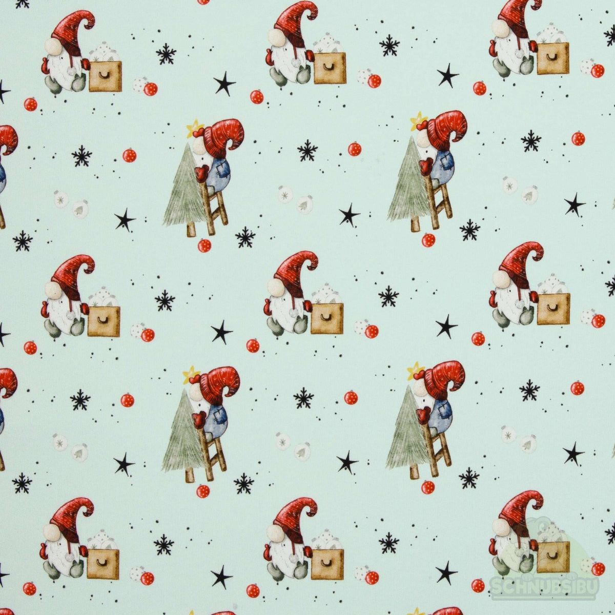 Stoff Winterwonderland – Sweat angeraut